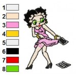 Betty Boop 35 Embroidery Design